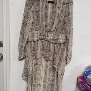 Bohemian Patterned Sheer Tunic used